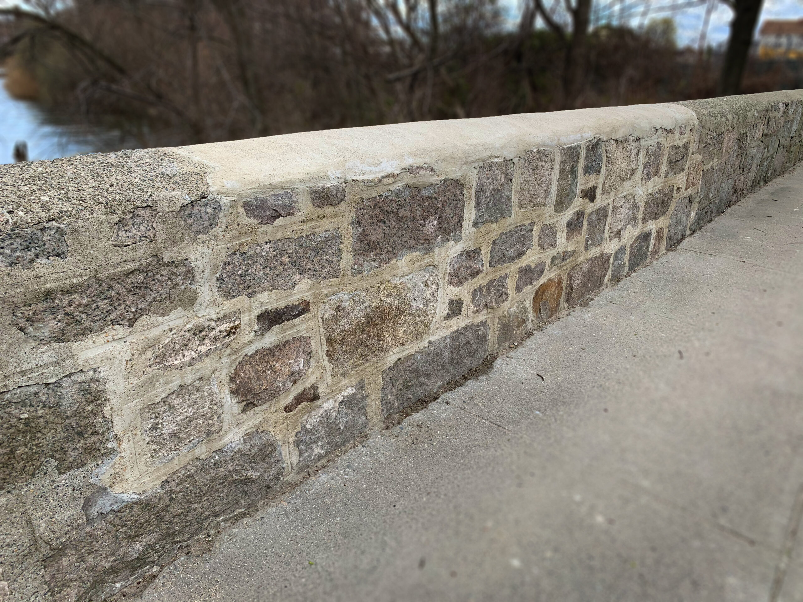 Cook Pond Masonry Wall – Historic Masonry Restoration