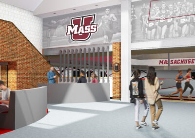 UMass Amherst – Hick’s Cage Track & Field Conversion